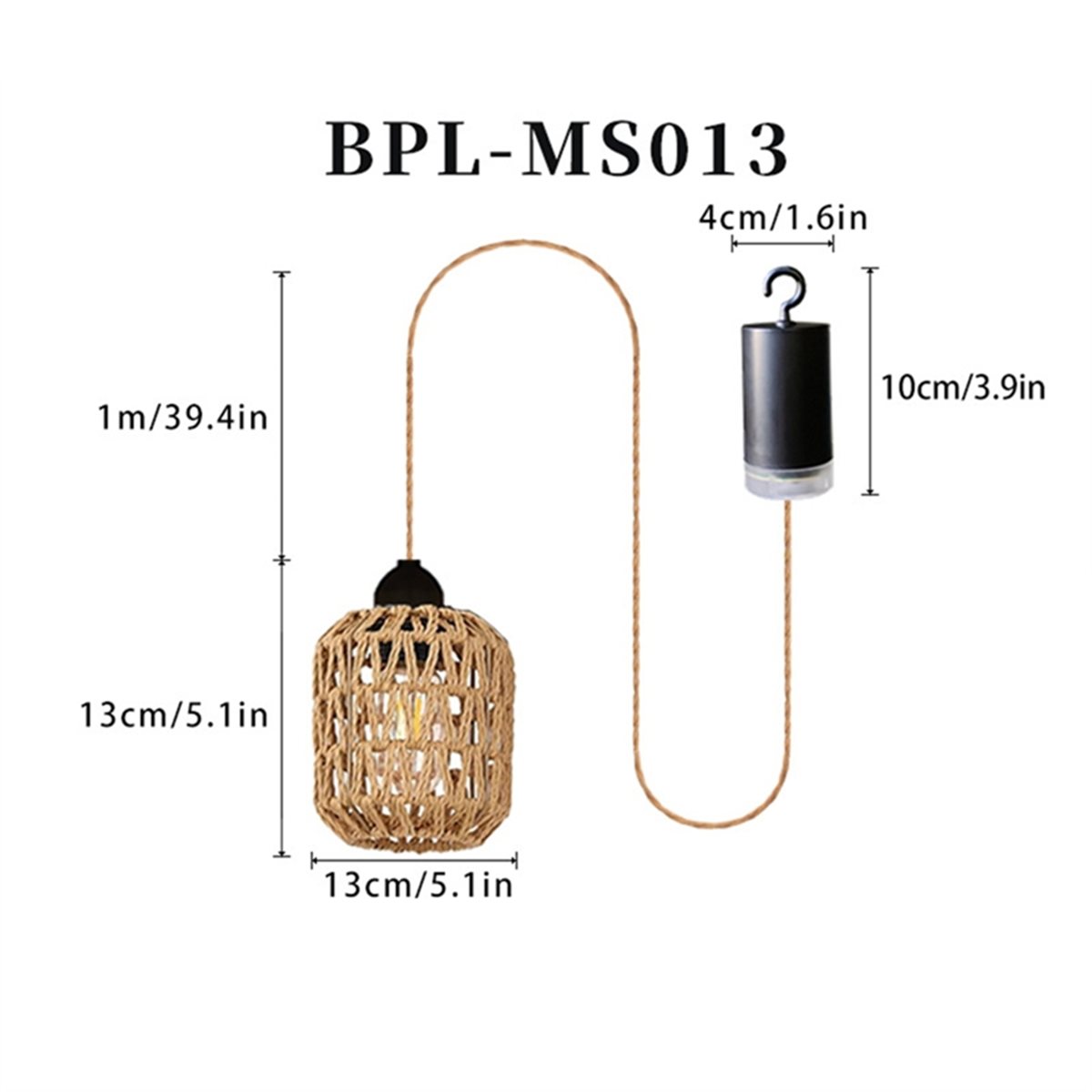 Outdoor Power For Gazebo - Luminária Pendente de Bateria ABZJ 2