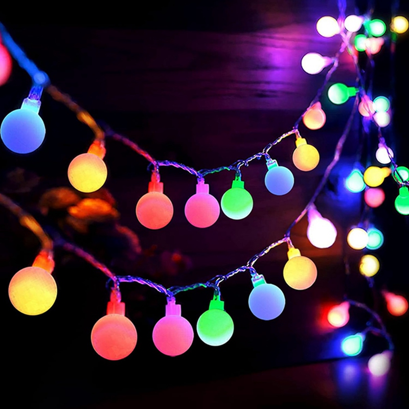 Outdoor Power For Gazebo - Cordão de Luzes LED Redondas para