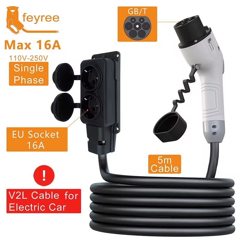 Outdoor Power Plug In - Cabo de Descarga Feyree V2L, Plugue