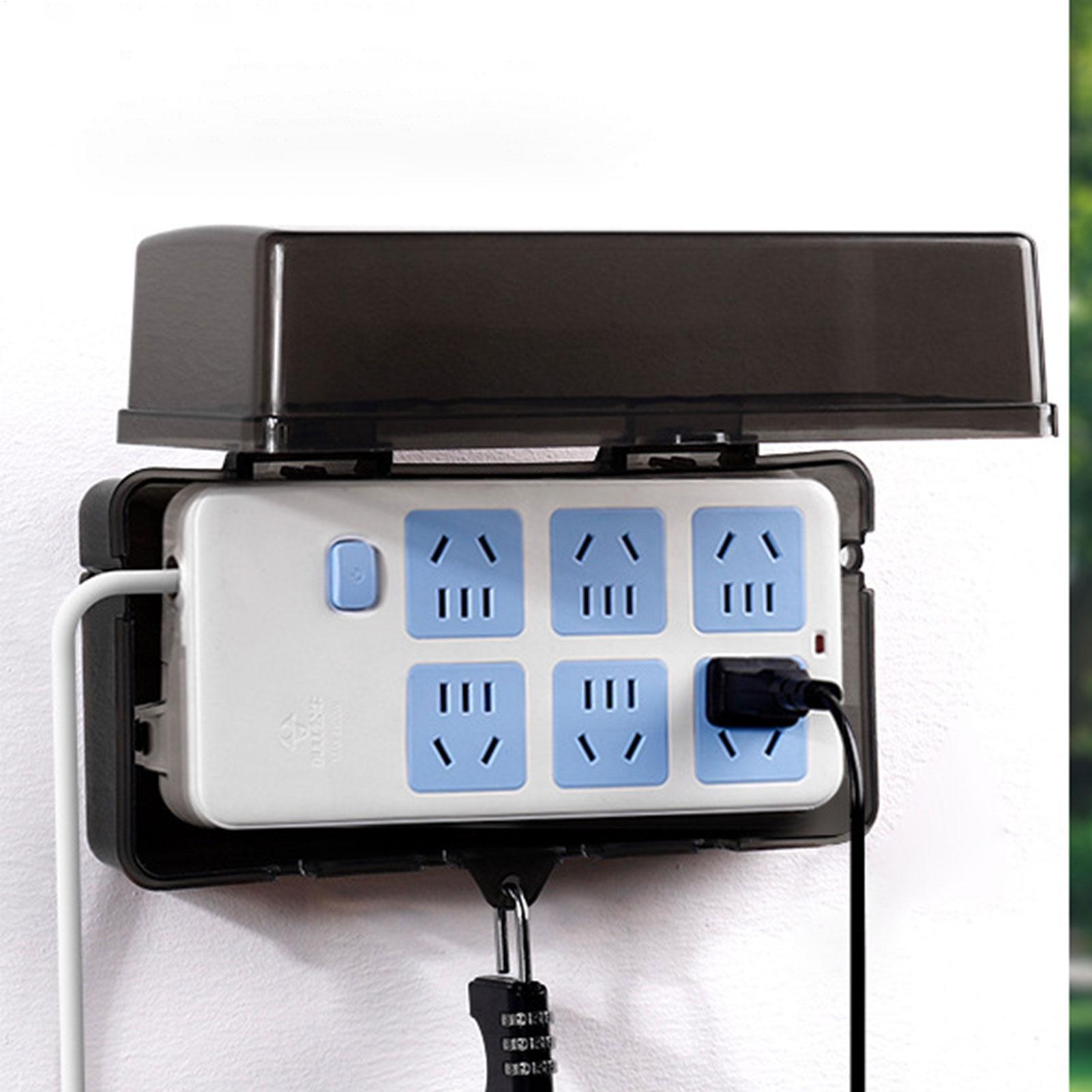Caixa de Plástico Durável Anti - Outdoor Power Strip With Cover avaliação e preço