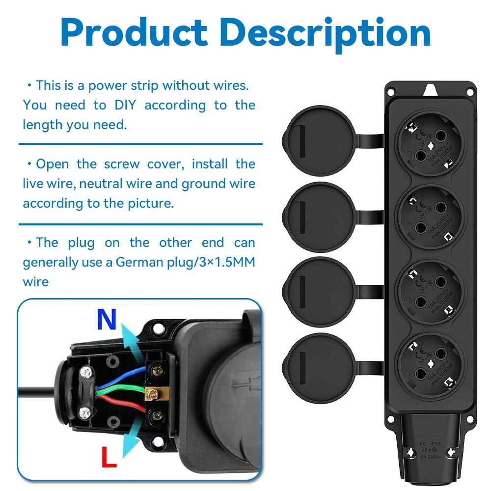Tomada Elétrica Externa à Prov - Outdoor Power Strip With Cover avaliação e preço