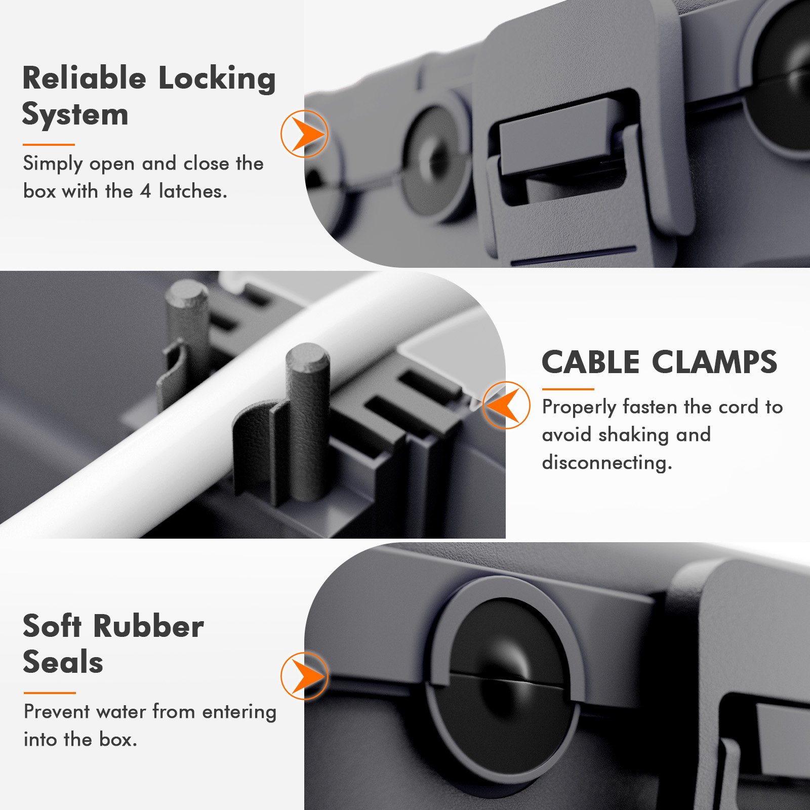 Caixa de Conexão à Prova de In - Outdoor Power Strip With Cover avaliação e preço