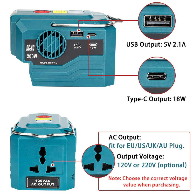 Inversor de energia para bater - Outdoor Power Inverter avaliação e preço