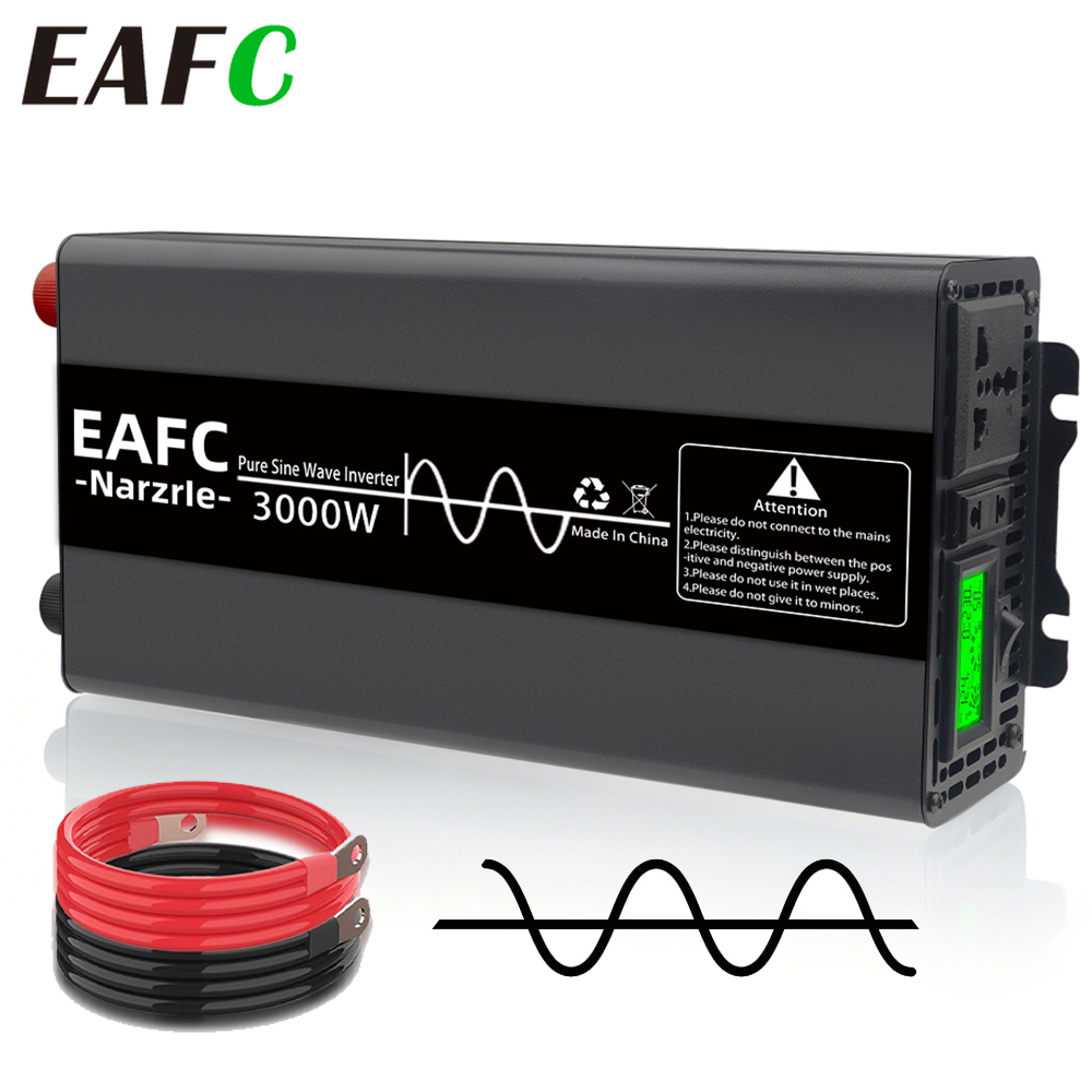 Eafc 3000w inversor de onda se - Outdoor Power Inverter avaliação e preço